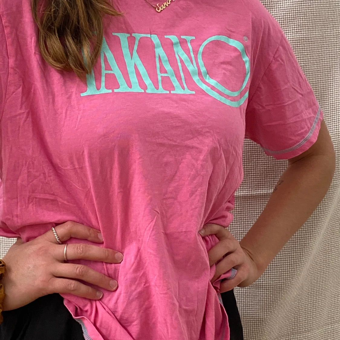 Rosa oversize 90s t-shirt