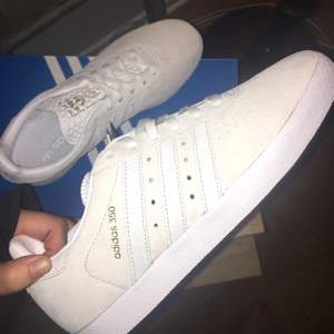 Brand new, never used Adidas 350 Shoes in White Retail price: 849 sek Comes with the original box and tag  Size 40 Shipping not included, meet ups in Stockholm!