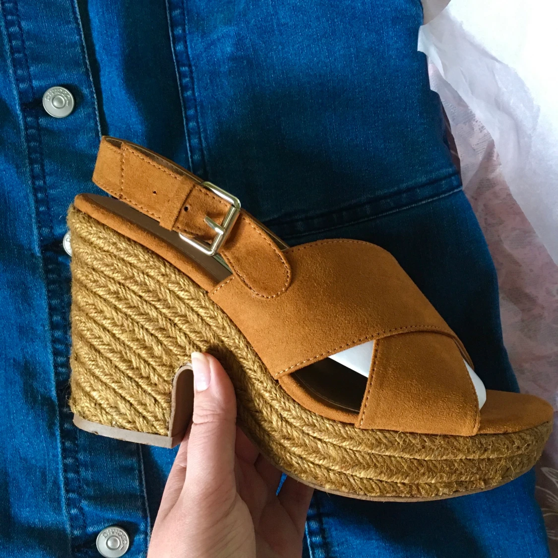 Sandaler gul kilklack Pull and Bear 39 - 90