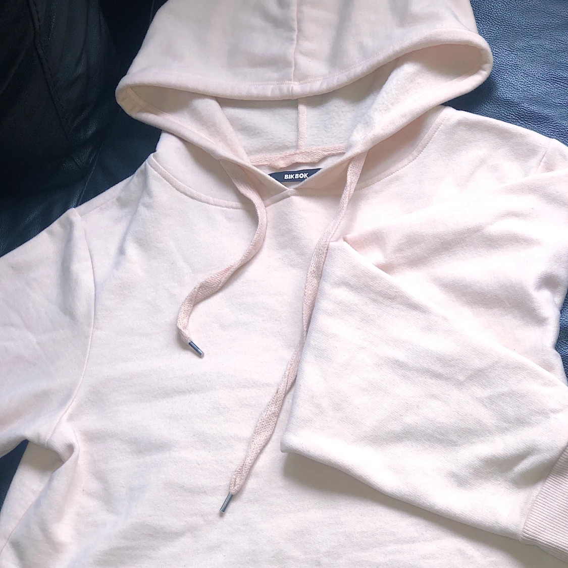 Baby pink Croppad hoodie 💗 - 90