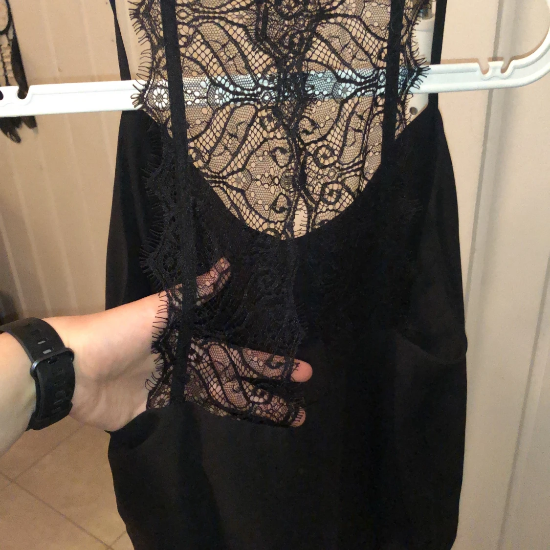 Linne med spets  - 90