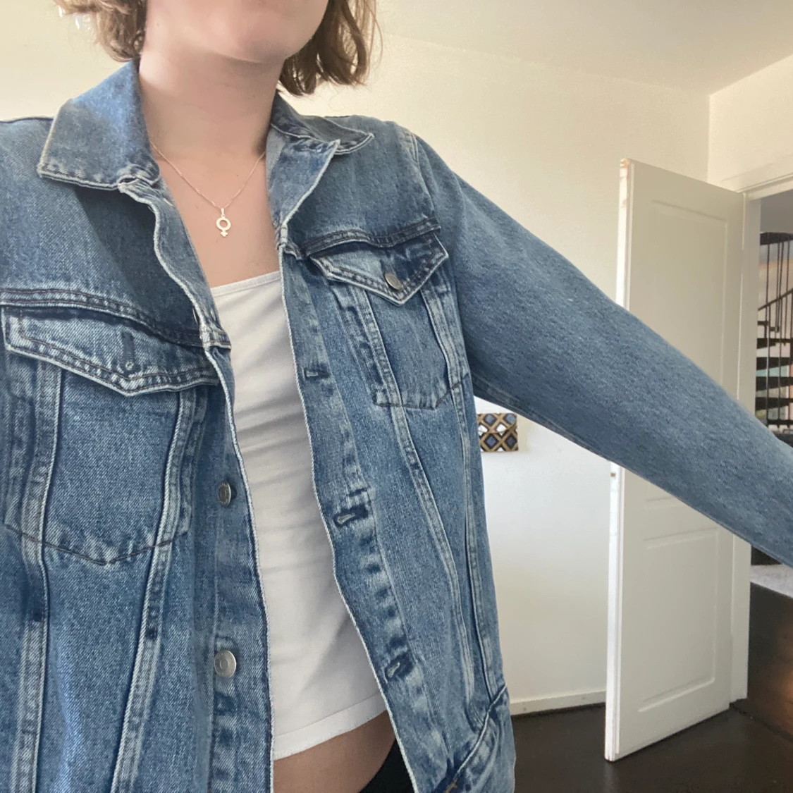 Jeansjacka oanvänd - 90