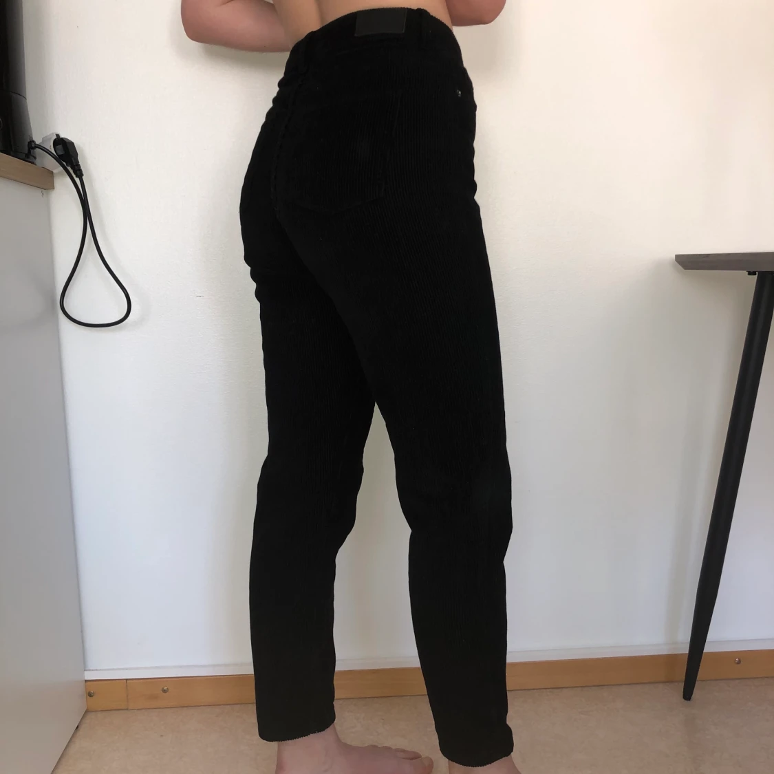 Svarta manchesterbyxor  - 90