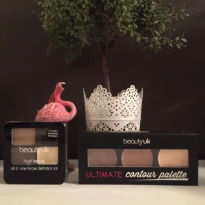  - HELT OANVÄNT 💜 contouring cream kit + eyebrow kit med pincett 