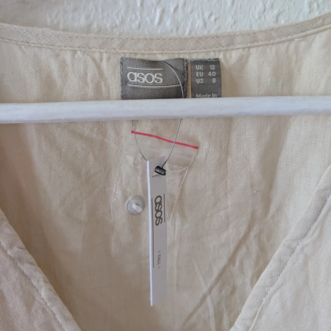 Jättesnygg linneklänning - 90