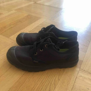  - Säljer ett par svarta låga  palladium skor som tyvärr inte har kommit till så mycket användning.ny pris 799 mitt pris 200 Kan mötas upp i Göteborg eller frakta 