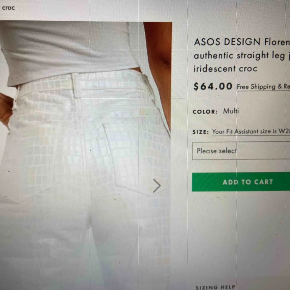 Jättesnygga jeans från ASOS. Slutsålda på deras svenska hemsida, men jag köpte från usa för ca 600kr. Dem år i storlek 28 i midjan men sitter som 26, säljer pga att dem år för små. Dem är helt oanvända och har kvar förpackning.. Jeans & Byxor.