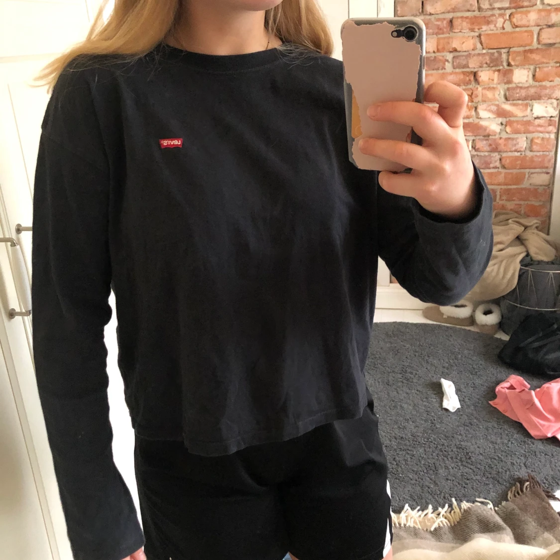 Levis långärmad svart strl XS