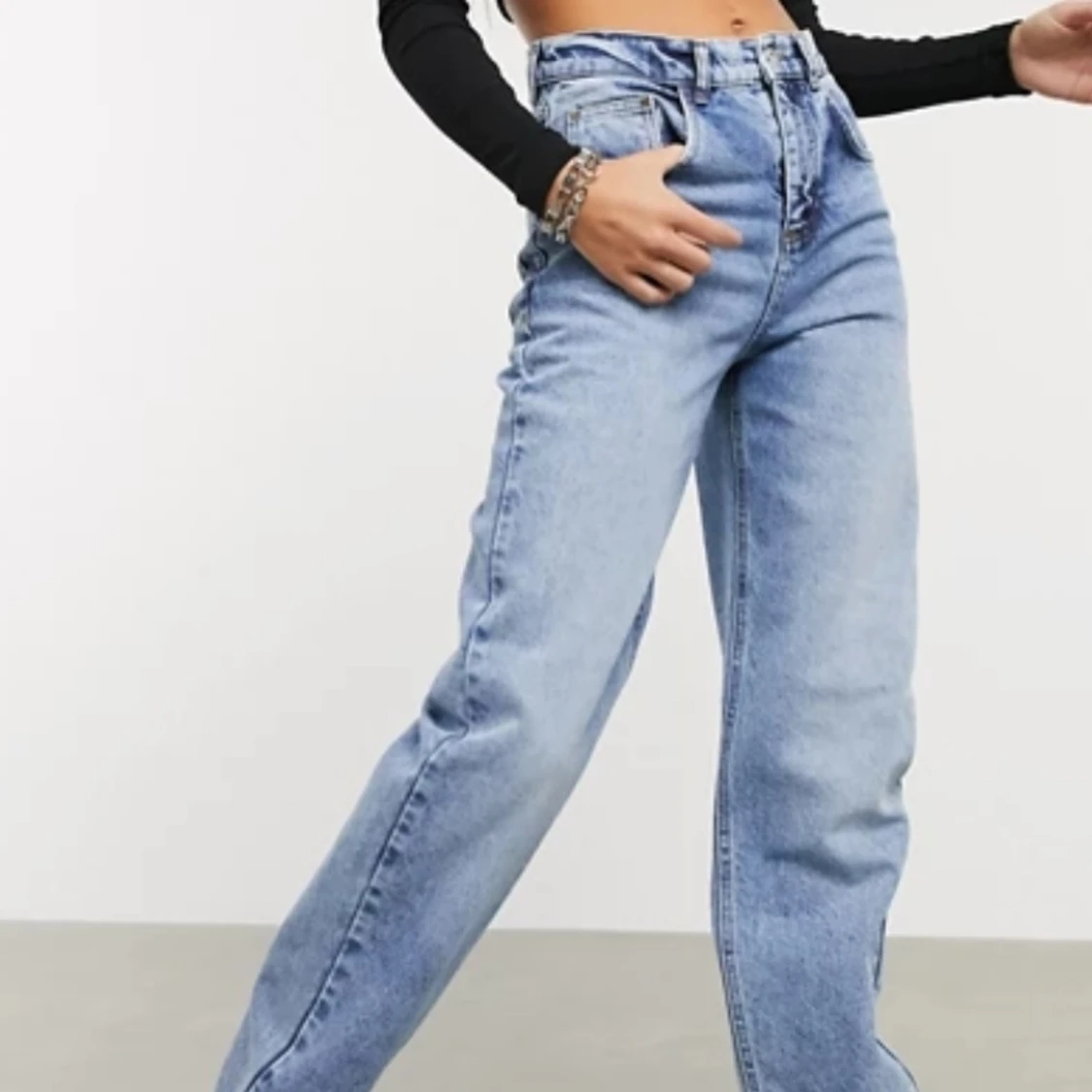 Dad-jeans Blåjeans - 90