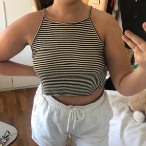 Randig top från Brandy Melville - Svart och vit randig top från Brandy Melville ☺️ Frakt tillkommer!!