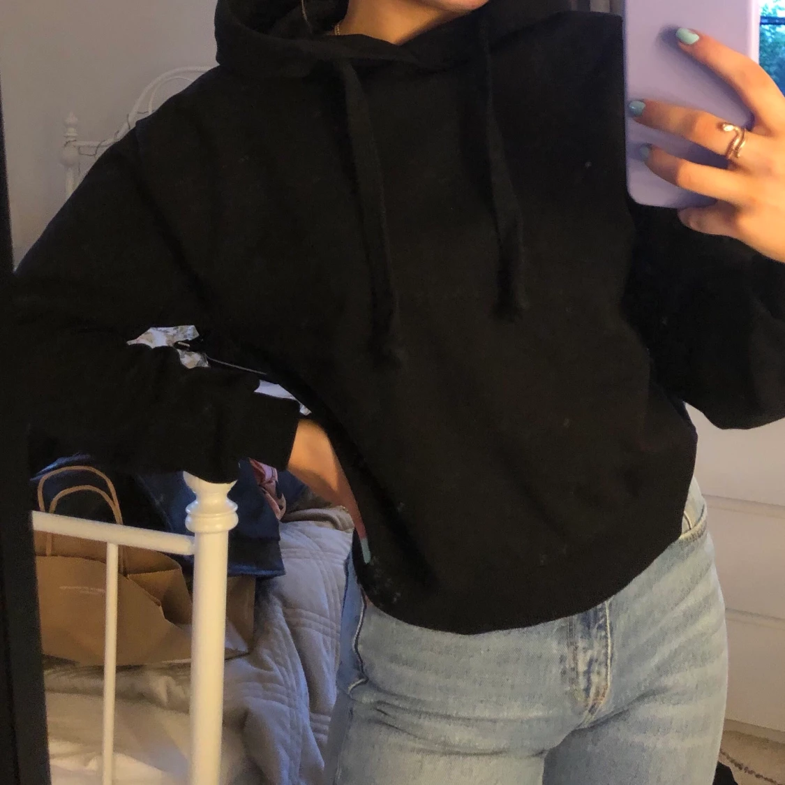 Svart hoodie från nakd