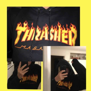  - En thrasher hoodie som är nästan helny. Använd typ 2 ggr. Väldigt bra skick, nypris 1000kr. Frakt tillkommer. Äkta. 