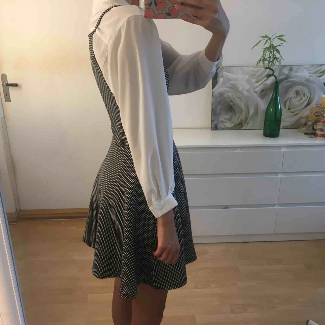 Gingham klänning - 90