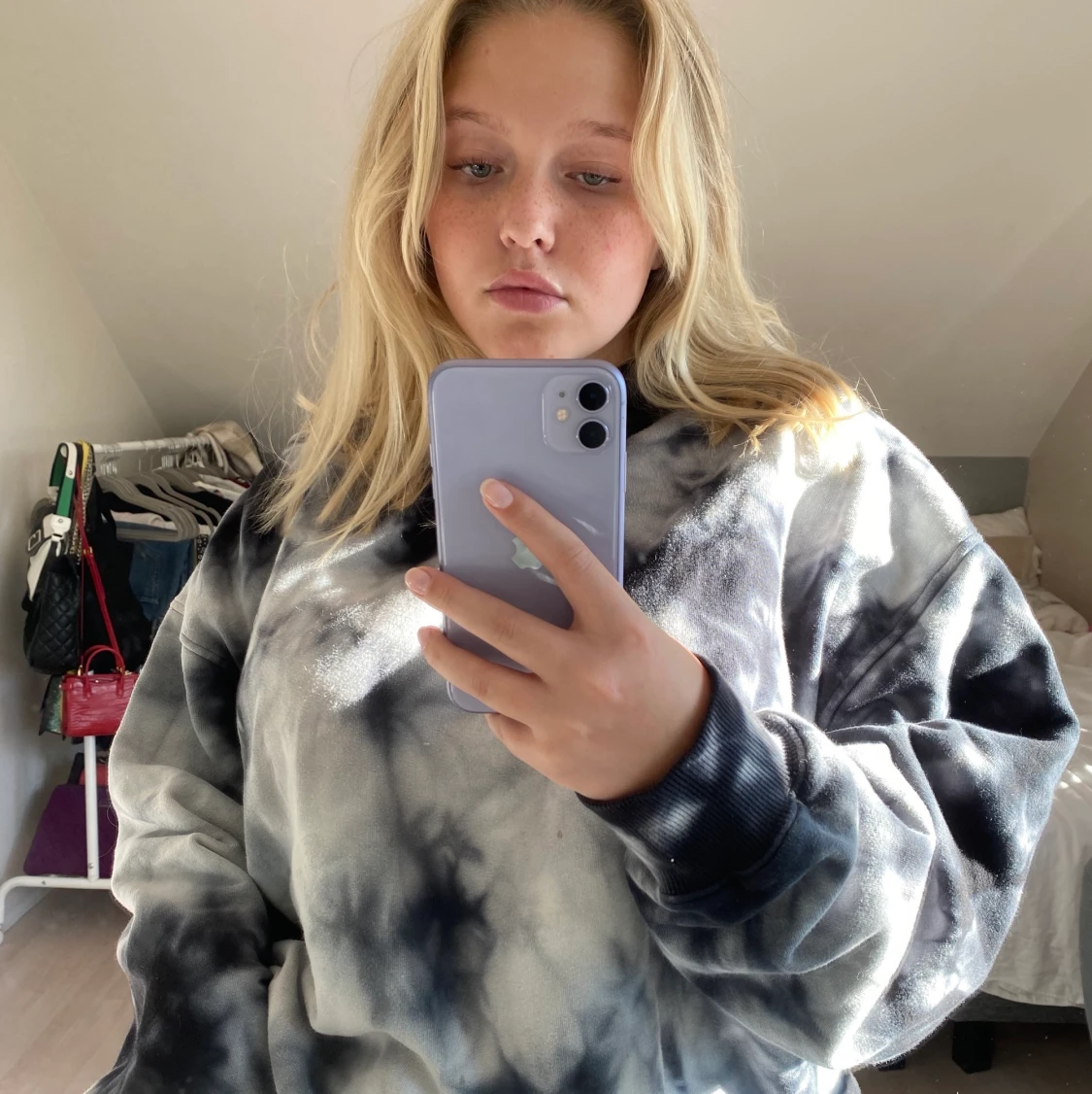 Oversized tie dye tröja