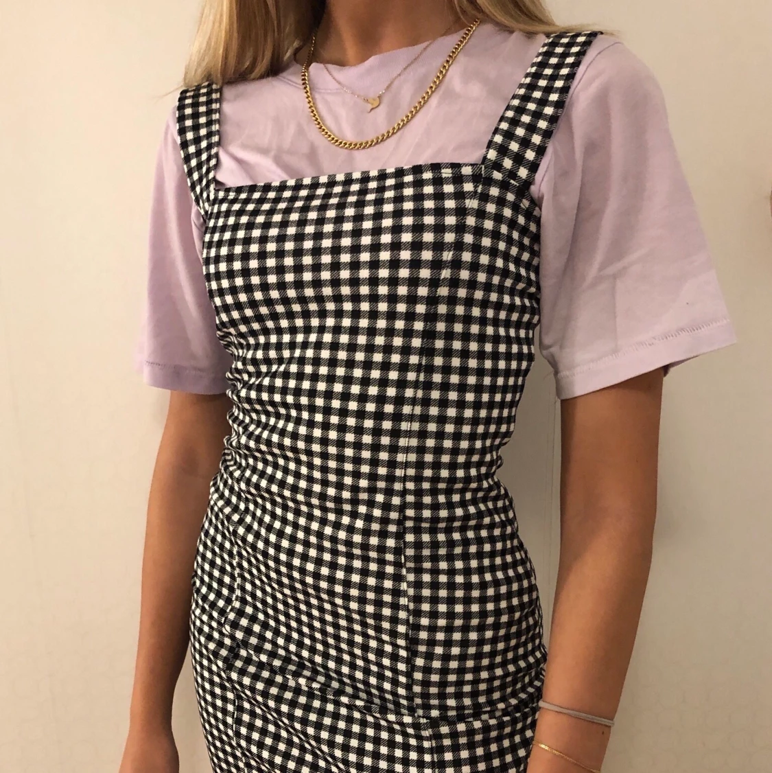 Rutig klänning - 90