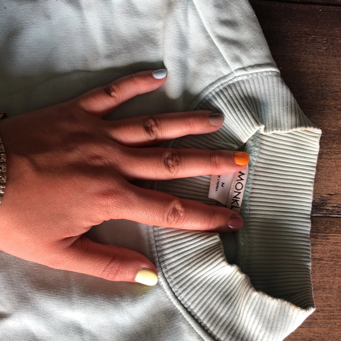 Mintgrön sweatshirt  - 91