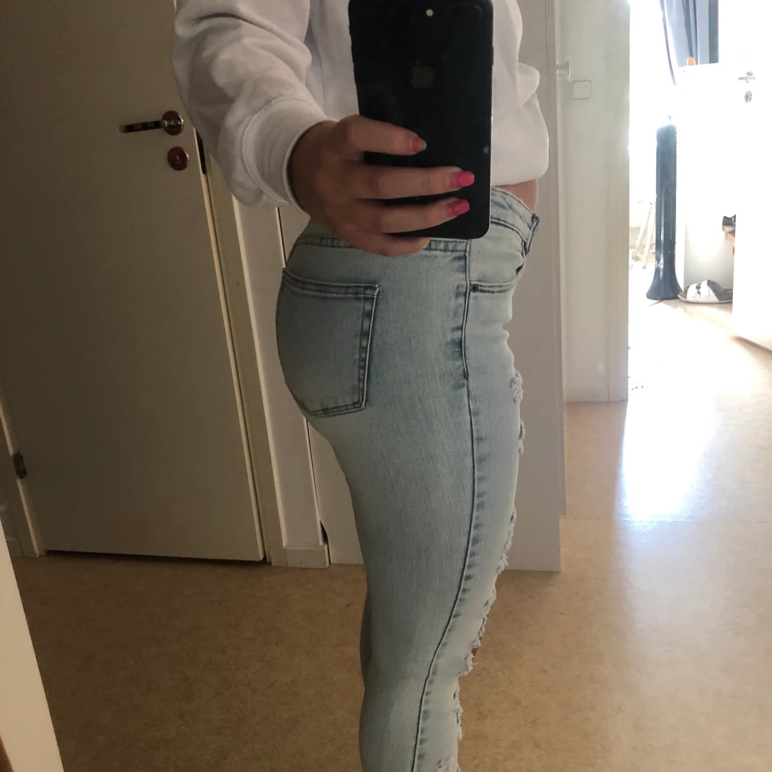 Jeans med hål, pull&bear - 90