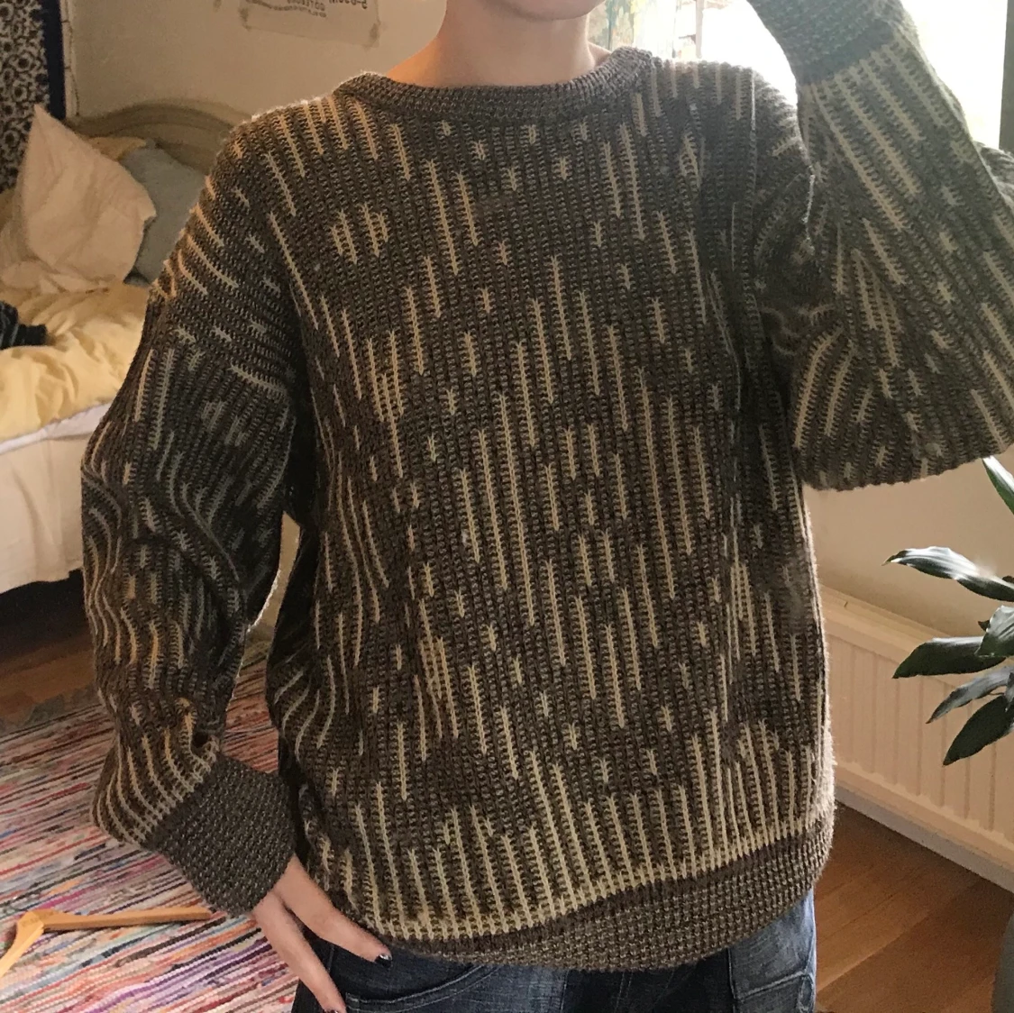 Stickad tröja