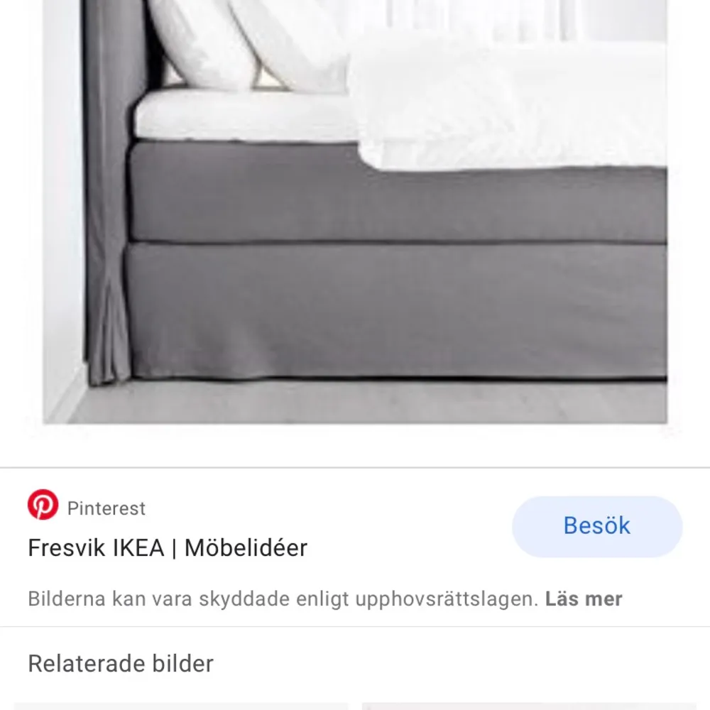 Köpte en av de sista exemplaren av denna sängklädsel från Ikea men tyvärr kommer det inte till användning då vi köpte en annan säng. Klädseln passar på Ikeas sängar (160x200). Fin grå färg. Oöppnad kartong och som sagt en av de sista exemplaren.. Accessoarer.