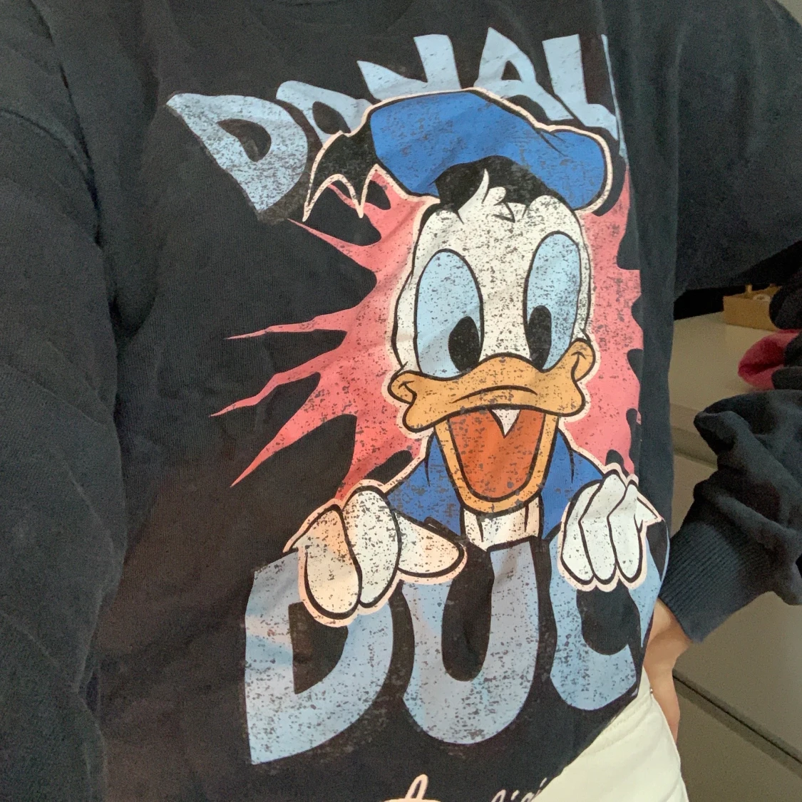 Sweatshirt med Donald Duck tryck - 91