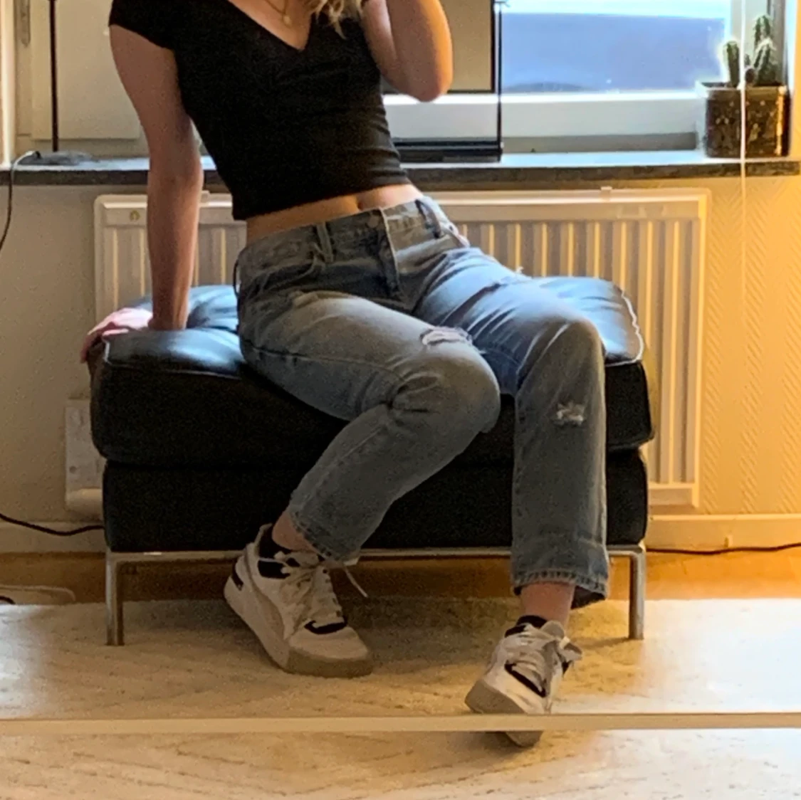 Low waisted boyfriend jeans - 90