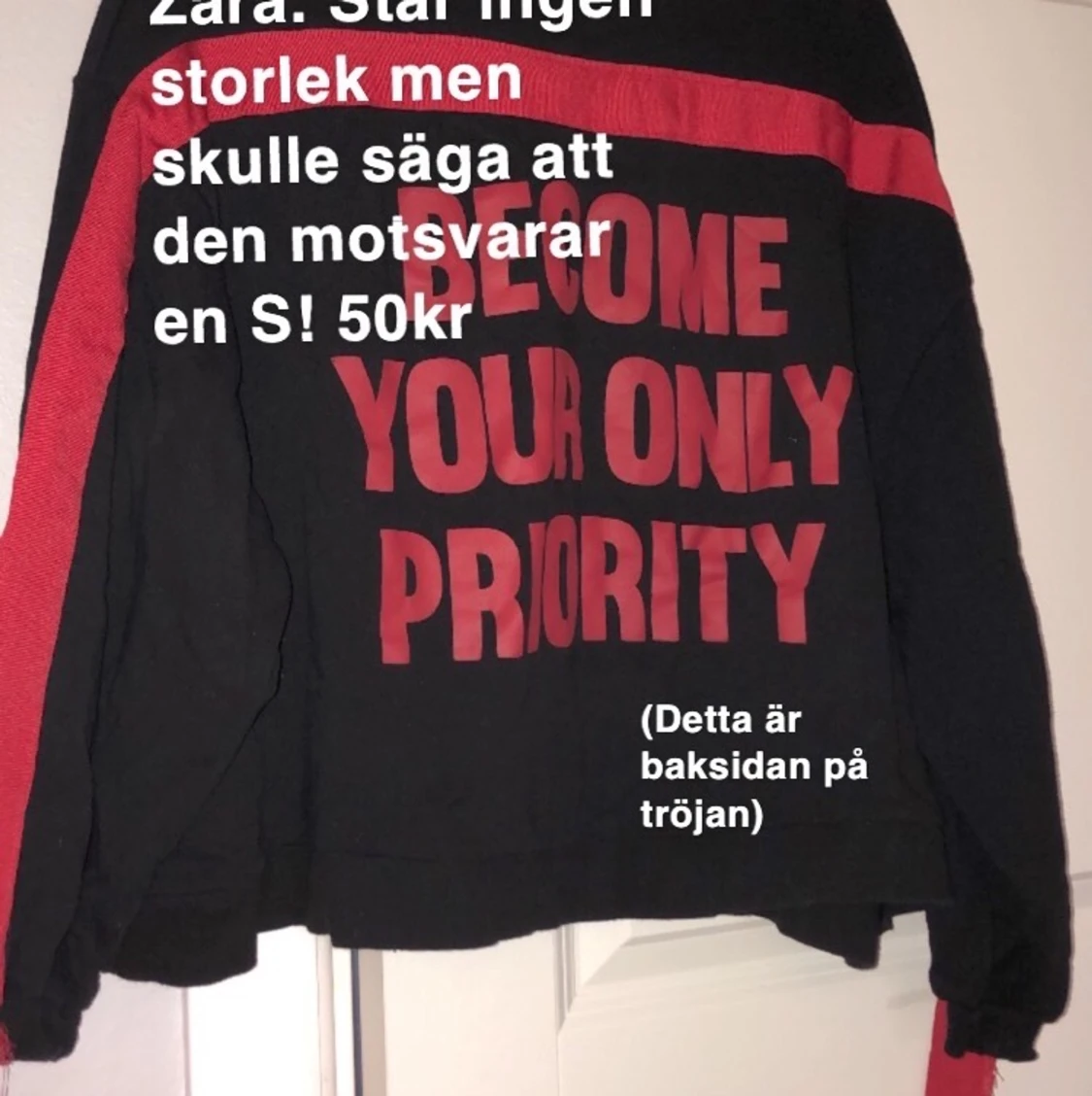 Sweatshirt med tryck från Zara 