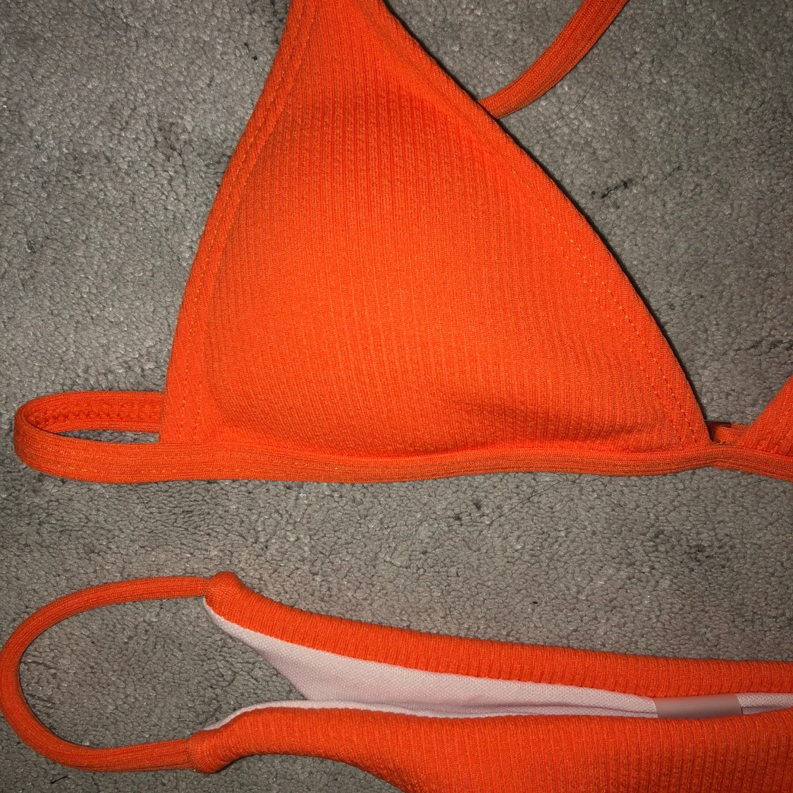 Helt ny virkad bikini, orange  - 90