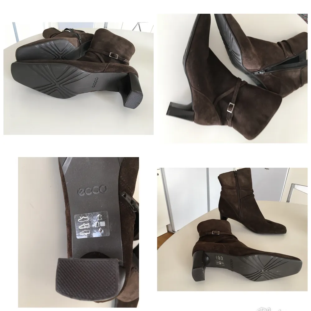 Ecco made in Italy mocka läder boots i stl 38. Aldrig använd. Sälja dem som ny.. Skor.