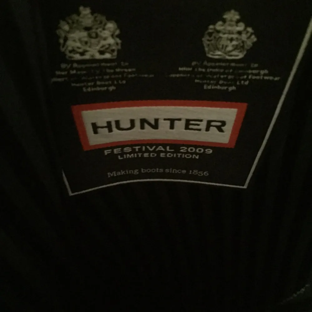 Hunter-stövlar. En limited edition som heter 