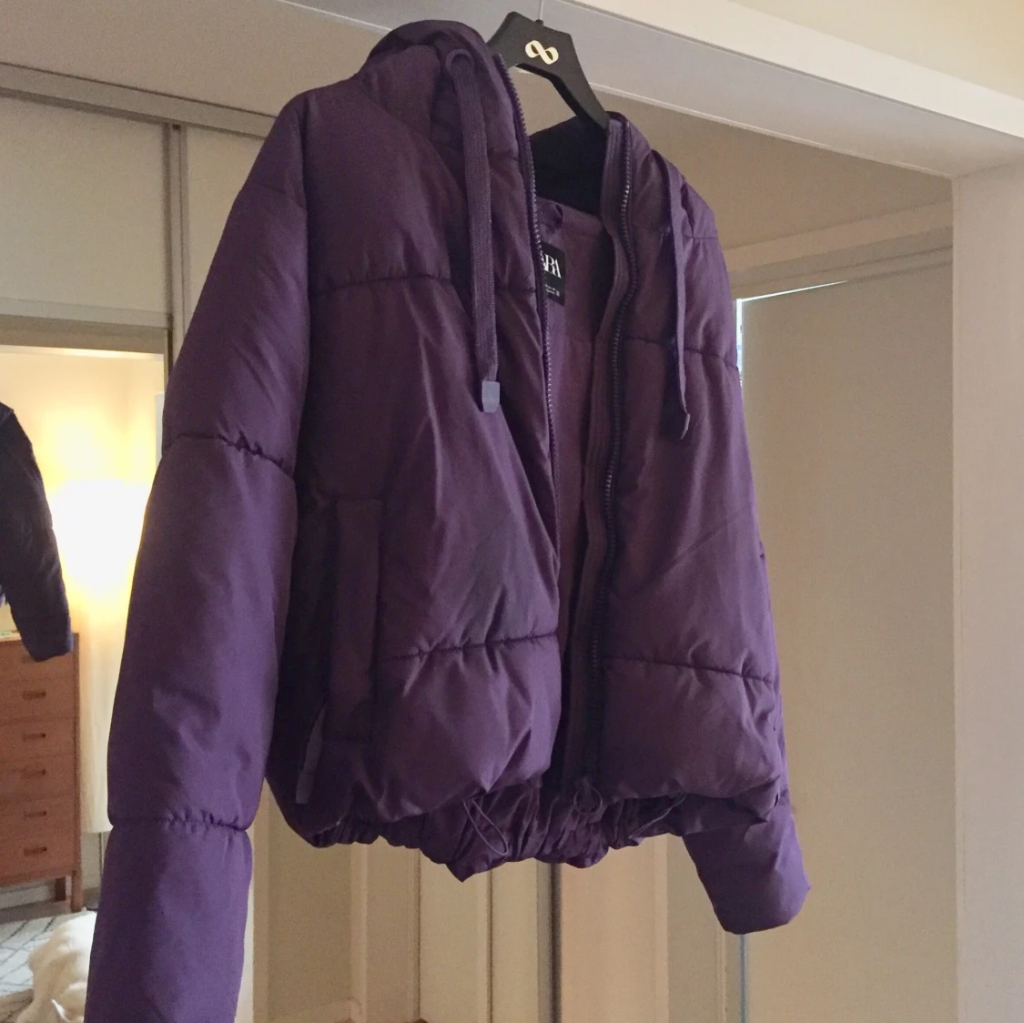 Puffer Jacket Lila  with Hood Zara  - 90