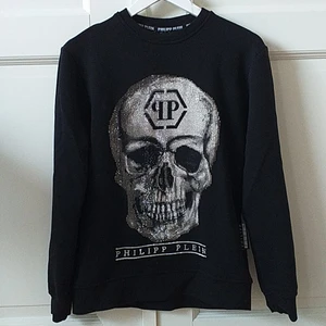 Classic LS Skull Philipp Plein sweatshirt  - Pullover round neck Philipp Plein sweatshirt i mycket bra skick