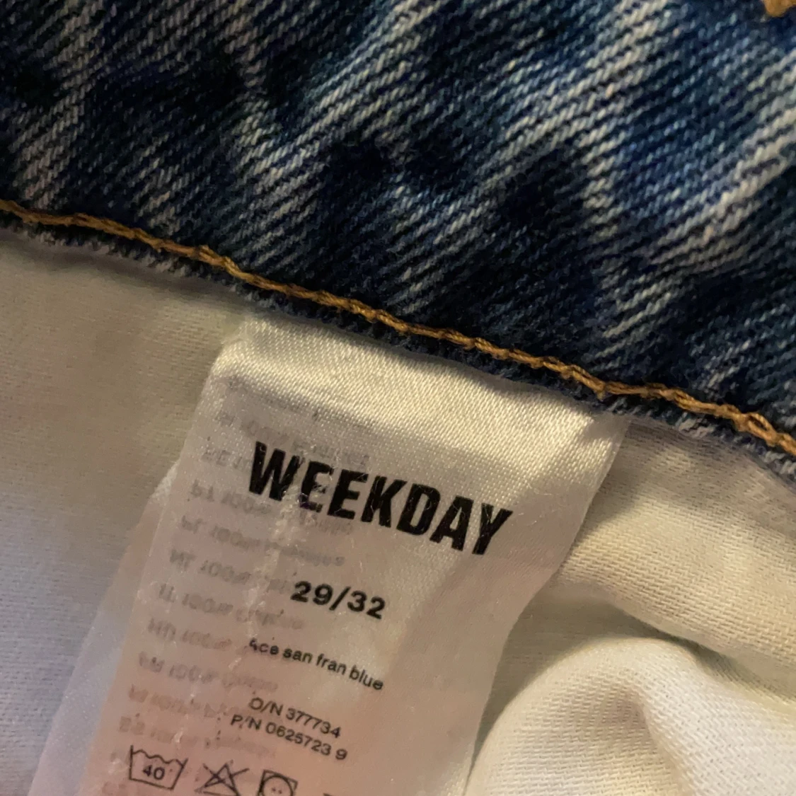 Weekday Ace San Fran Blue wideleg - 91