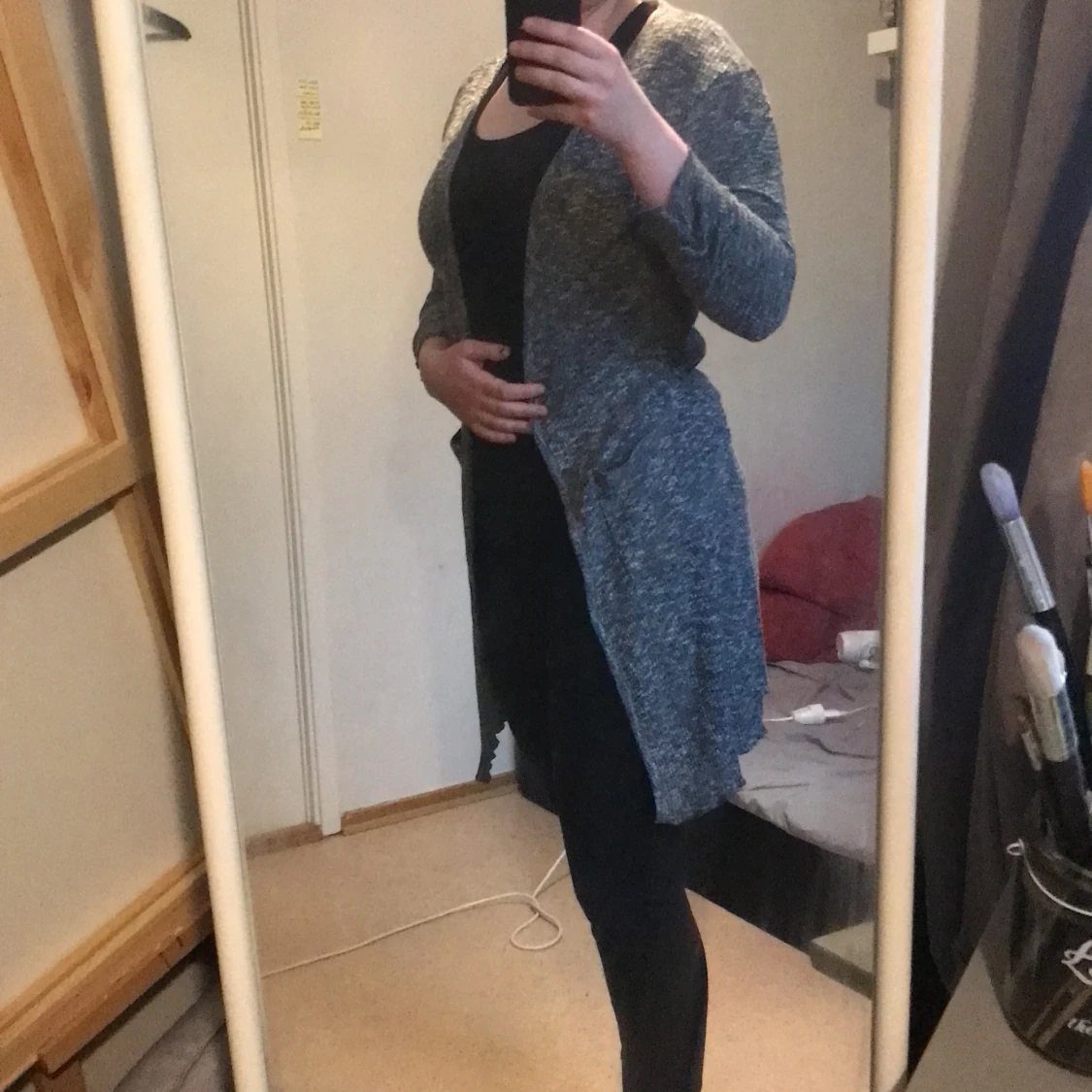 Trekvart arms cardigan 