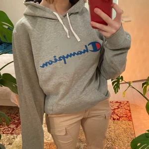 Championhoodie - Grå championhoodie, väldigt mjuk, knappt använd, herrmodell men fin på alla! Pris kan diskuteras!