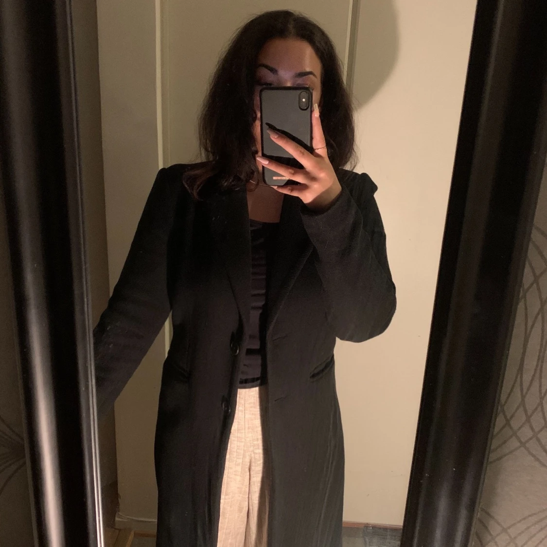 Svart kappa vero Moda  - 90