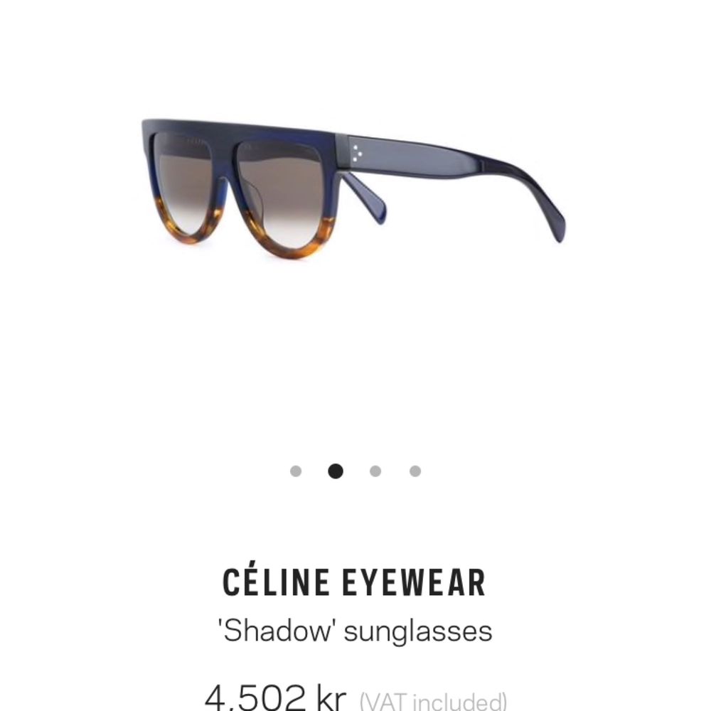 Céline shadow solglasögon i svart med sköldpaddemönster, se första bilden. Knappt använda men köpte dem förra året. Nypris 4500kr. . Accessoarer.