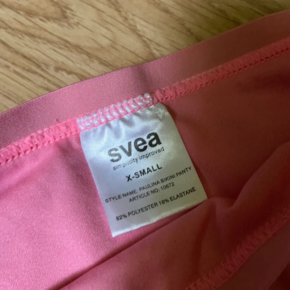 Bikiniunderdel ifrån SVEA. Säljer den för att den var för liten. Aldrig använd. . Övrigt.
