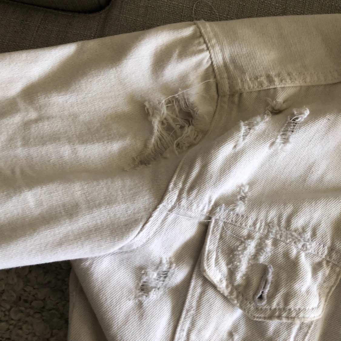 Jeans jacka vit - 90