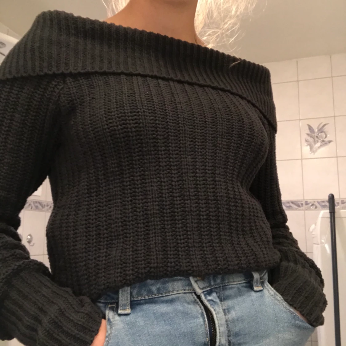 Stickad offshoulder  - 91