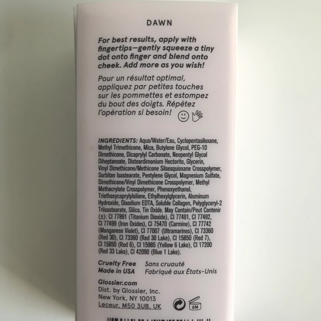 Glossier cloud paint DAWN - 91