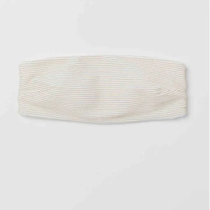  - Vit, guld randig bikini bandeau från hm. Storlek s (ganska liten) kan använd som en vanlig bandeau också