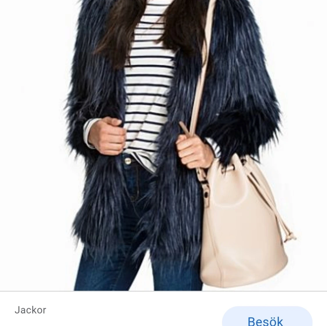 Mörkblå kappa - 90