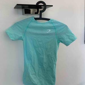 Säljer en ljusblå tränings T-shirt från gymshark i modellen Vital seamless T-shirt. Sparsamt använd, säljer pga för liten Ordinarie pris 400 :- . Frakt INGÅR i priset 💕