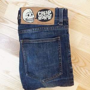 Blå jeans från cheap monday, knappt använda, små i storleken, men annars bra passform! 