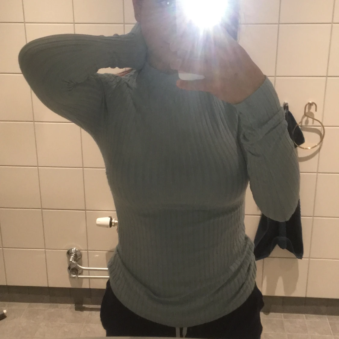 Blå polo tröja  - 90