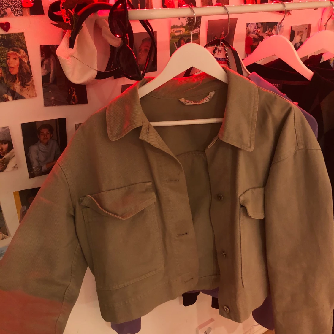 Zara grön jeansjacka - 90