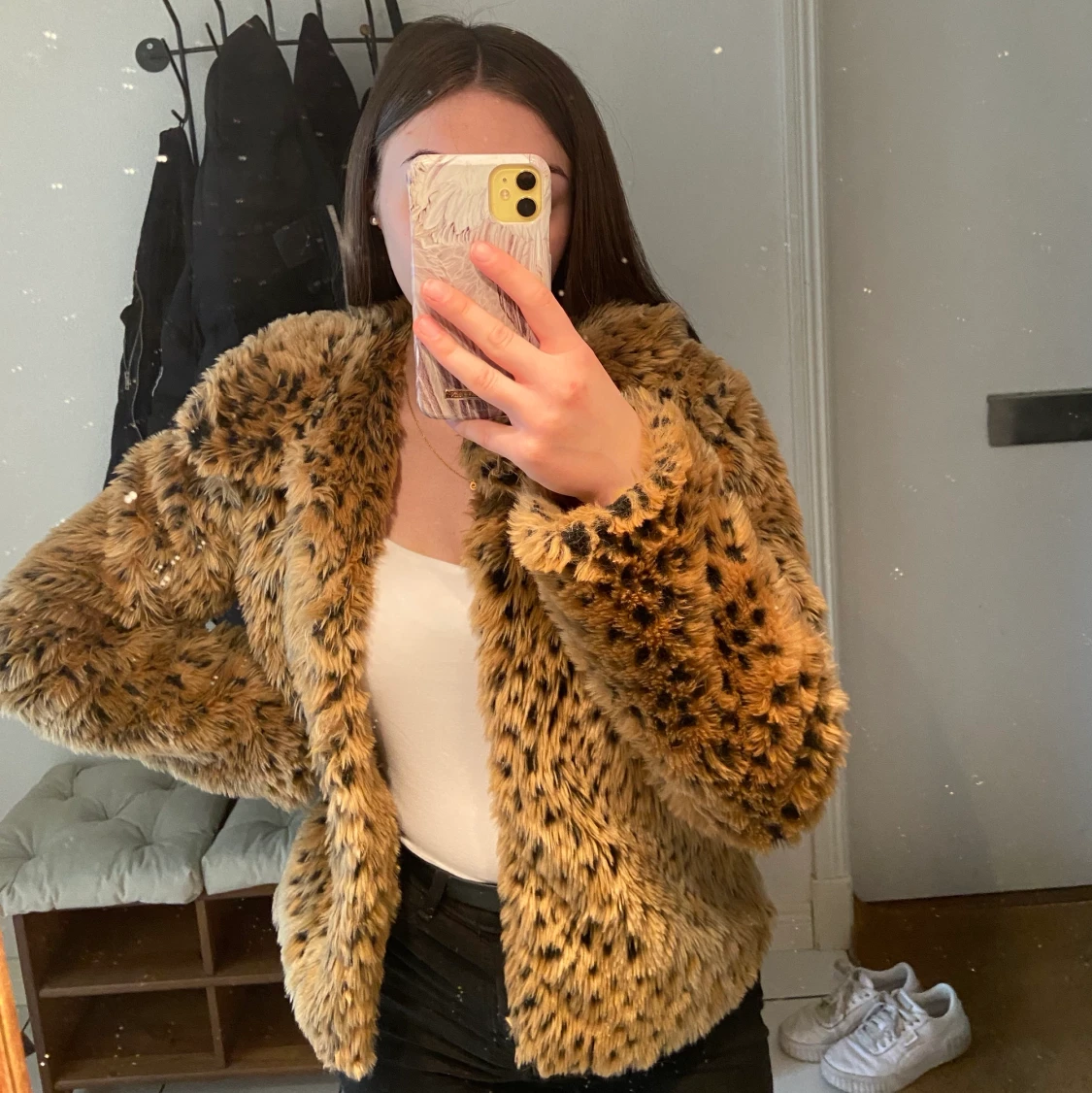Leopard pälsjacka - 90