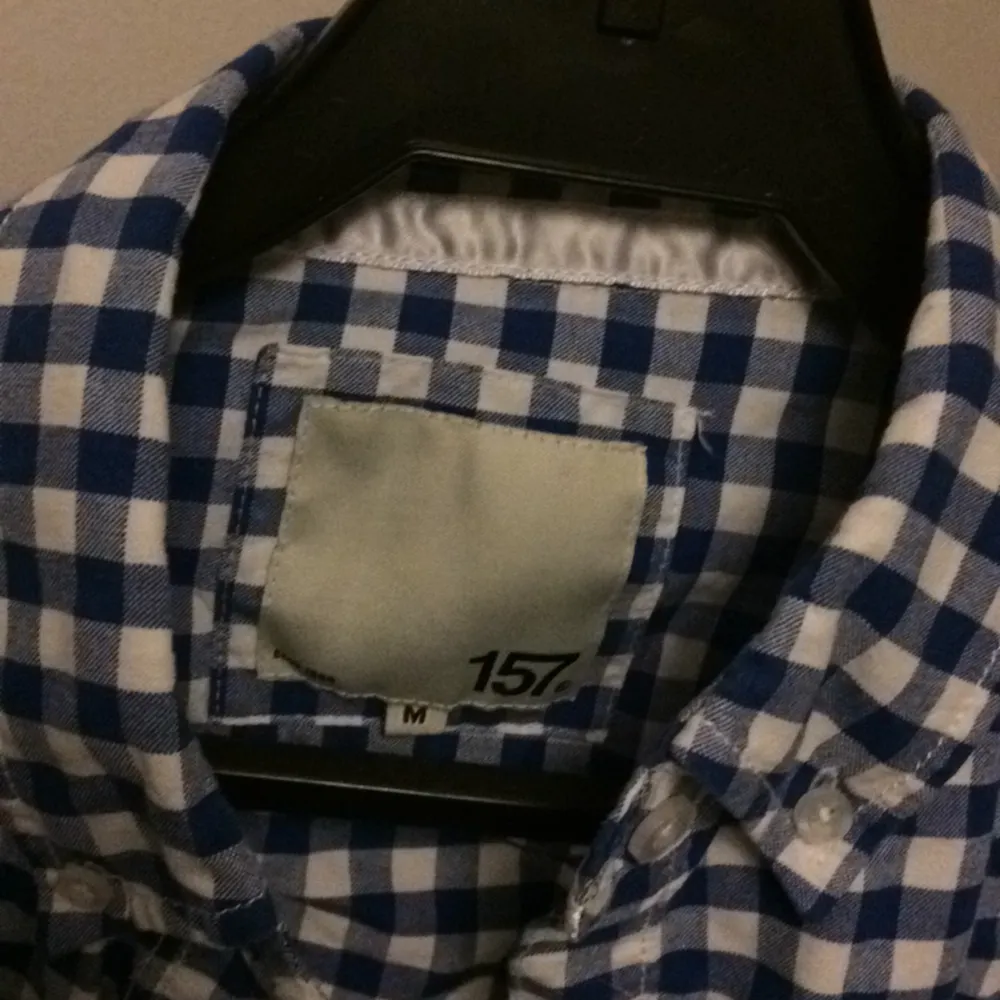 Blåvit rutig skjorta från lager 157. Skjortor.