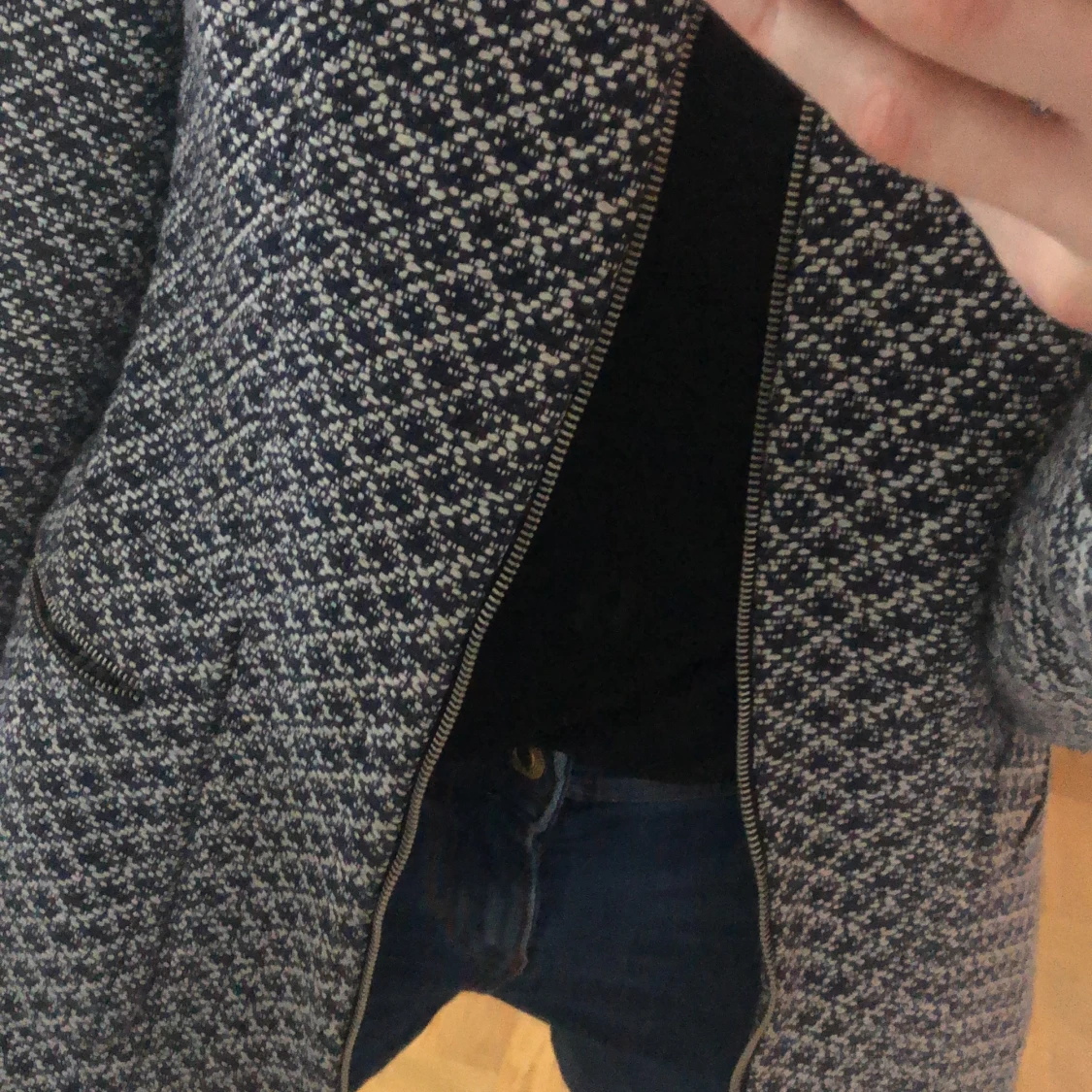 Zara it jacquard coat S - 91