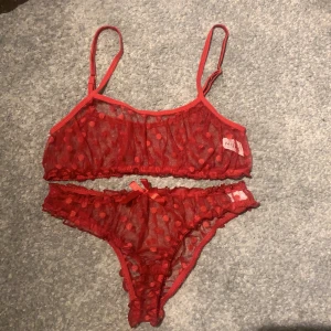 Shein Lingerie Set - Selling my red lingerie set ordered from Shein because I am not going to wear it. Never worn either, so it’s new :) Payment: swish , shipping included!